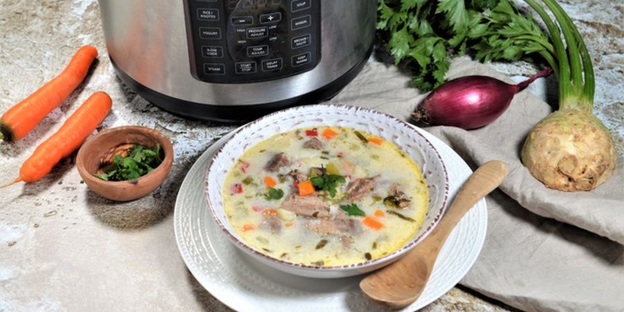 Rețetă ciorbă de rață cu smântână la Express Multicooker cu gătire sub presiune Crock-Pot by Teos Kitchen