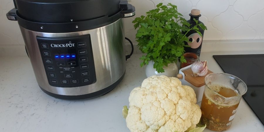 Rețetă conopidă întreagă gratinată la Express Multicooker cu gătire sub presiune Crock-Pot by Prăjiturela