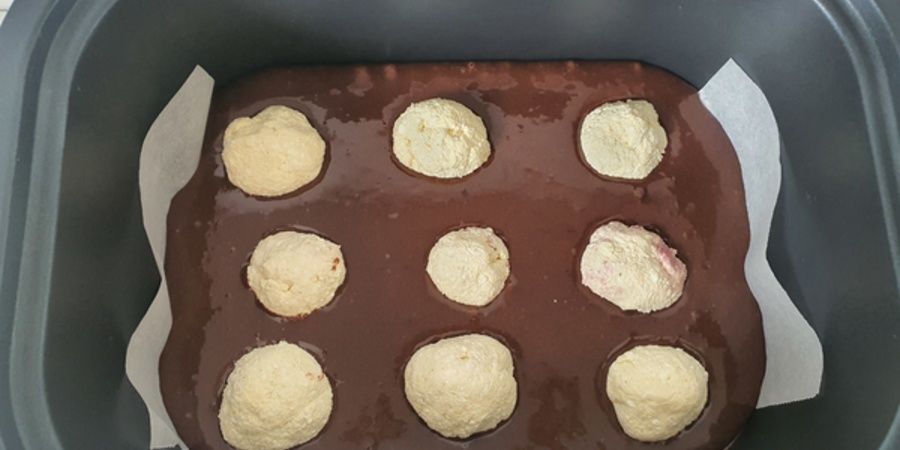 Rețetă negresă umplută cu papanasi cu dulceață la Multicooker 5in1 Digital 5.6L Crock-Pot by Prăjiturela