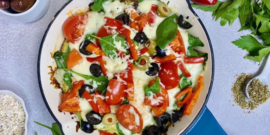 Rețetă pizza cu dovlecei la tigaia din fontă emailată rotundă 20 cm Crockpot by Nutriție sănătoasă