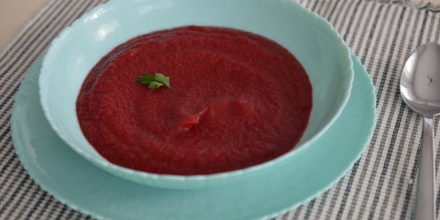 Rețetă supă cremă de sfeclă roșie la Slow Cookerul Crockpot 5.6L Digital TimeSelect by Rețete Papa Bun