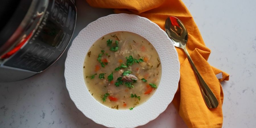 Rețetă ciorbă de găină la multicookerul Crock-pot Turbo Express by Prăjiturela