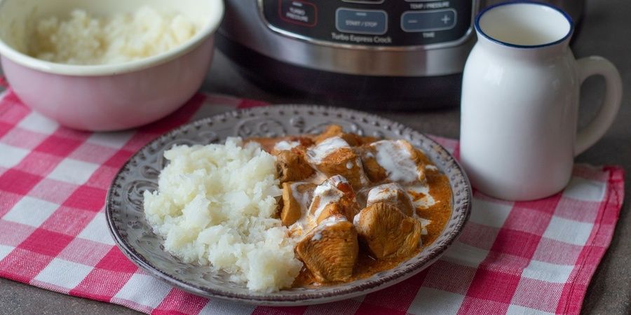 Rețetă butter chicken (pui indian cu unt) la multicooker Crock-pot Turbo Express by Madeline