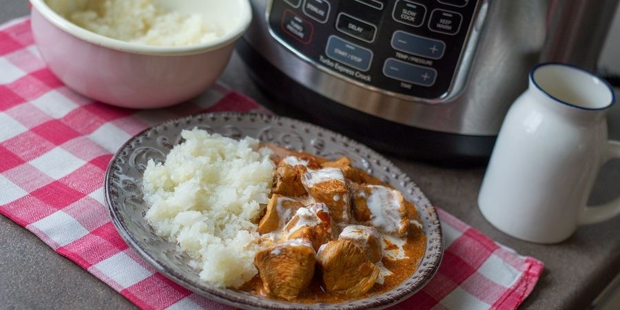 Rețetă butter chicken (pui indian cu unt) la multicooker Crock-pot Turbo Express by Madeline