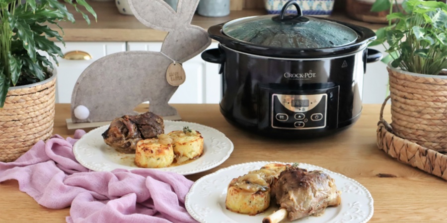 Rețetă friptură de miel gătită lent la Slow Cooker 4.7L Digital Crock-pot by Teos Kitchen