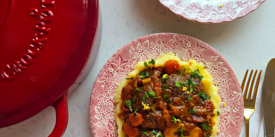 Rețetă osso buco de vită în vasul de fontă emailată by Prăjiturela