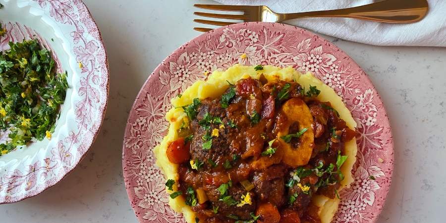 Rețetă osso buco de vită în vasul de fontă emailată by Prăjiturela