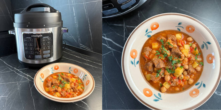 Rețetă tocăniță de cartofi cu carne de vită și năut la multicooker Crock-Pot Turbo Express by Andra Udrea