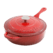 Vas de fontă emailată, 3.3L, rotund, roșu Crock-Pot