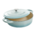 Vas de fontă emailată, 4.7L, rotund, bleu Crock-Pot