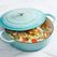 Vas de fontă emailată, 4.7L, rotund, bleu Crock-Pot