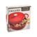 Vas de fontă emailată, 4.7L, rotund, roșu Crock-Pot
