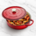 Vas de fontă emailată, 4.7L, rotund, roșu Crock-Pot