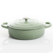 Vas cuptor, capac, fontă emailată, 4.7L, rotund, verde fistic Crock-Pot