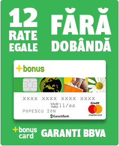 Cumpara in 12 Rate lunare egale Garanti